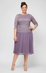 Plus Bella Sequin Lace Dress