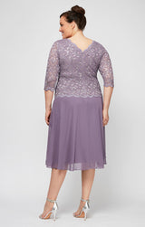 Plus Bella Sequin Lace Dress