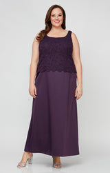Plus Bethany Glitter Lace Jacket Dress