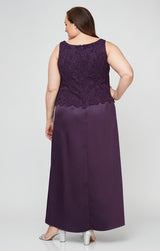 Plus Bethany Glitter Lace Jacket Dress