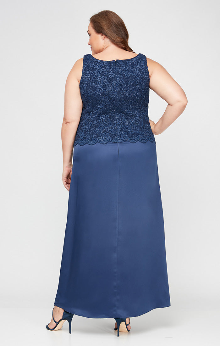 Plus Bethany Glitter Lace Jacket Dress