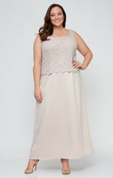 Plus Bethany Glitter Lace Jacket Dress