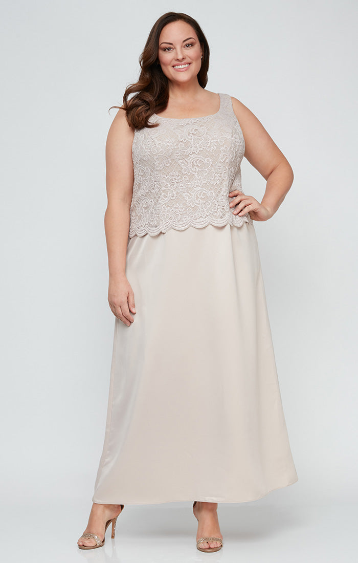 Plus Bethany Glitter Lace Jacket Dress