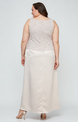 Plus Bethany Glitter Lace Jacket Dress