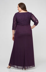 Plus Victoria Empire Waist Gown