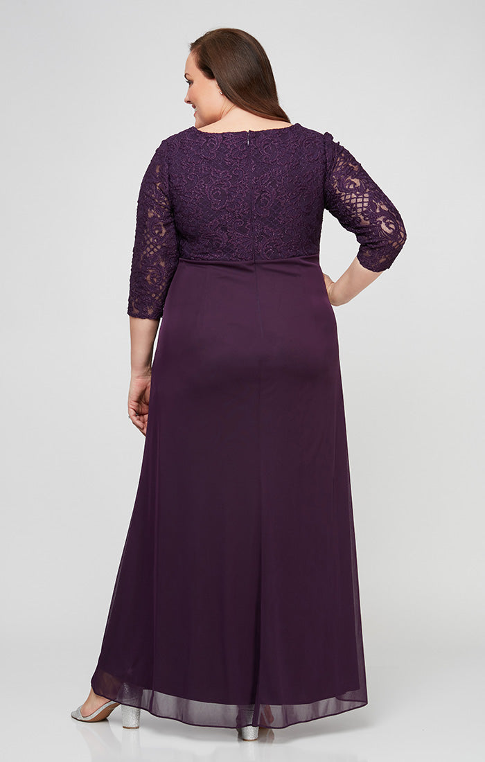 Plus Victoria Empire Waist Gown