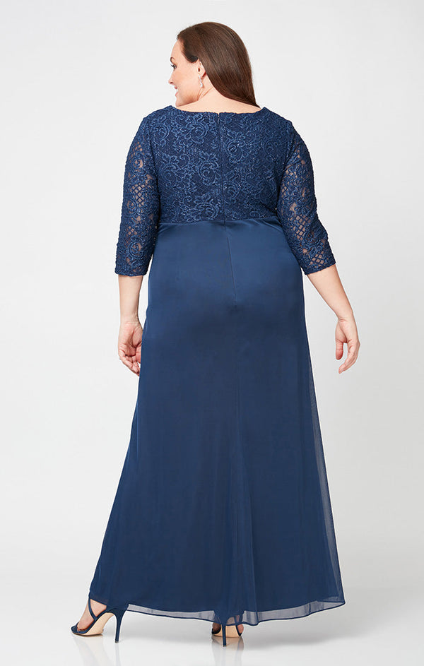 Plus Victoria Empire Waist Gown