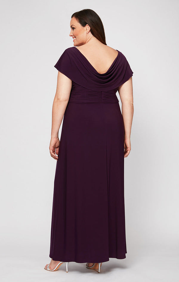 Plus Celeste A-Line Matte Jersey Dress