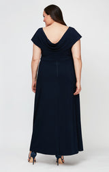 Plus Celeste A-Line Matte Jersey Dress