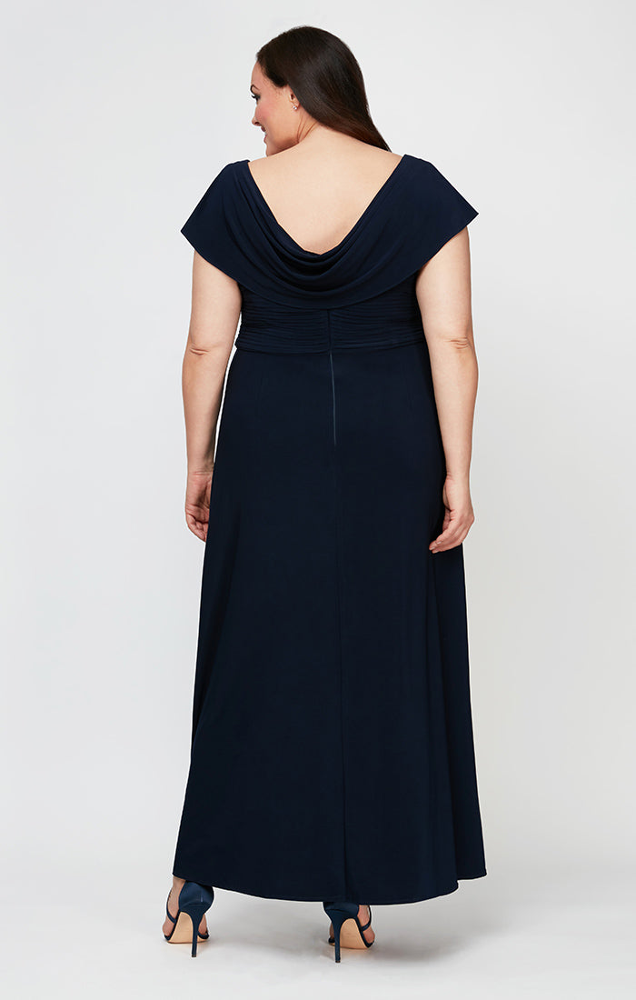 Plus Celeste A-Line Matte Jersey Dress
