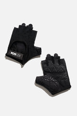 Luxe Mesh Training Gloves - Black Dot