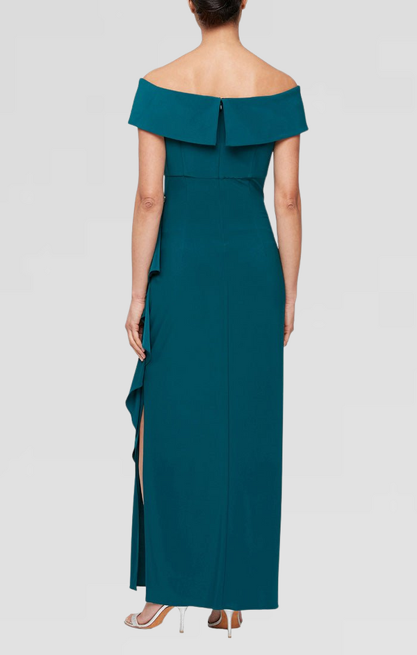 Plus - Nora Off-the-Shoulder Matte Jersey Dress