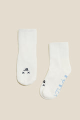 Mixed Emotions Crew Socks - Dead Face