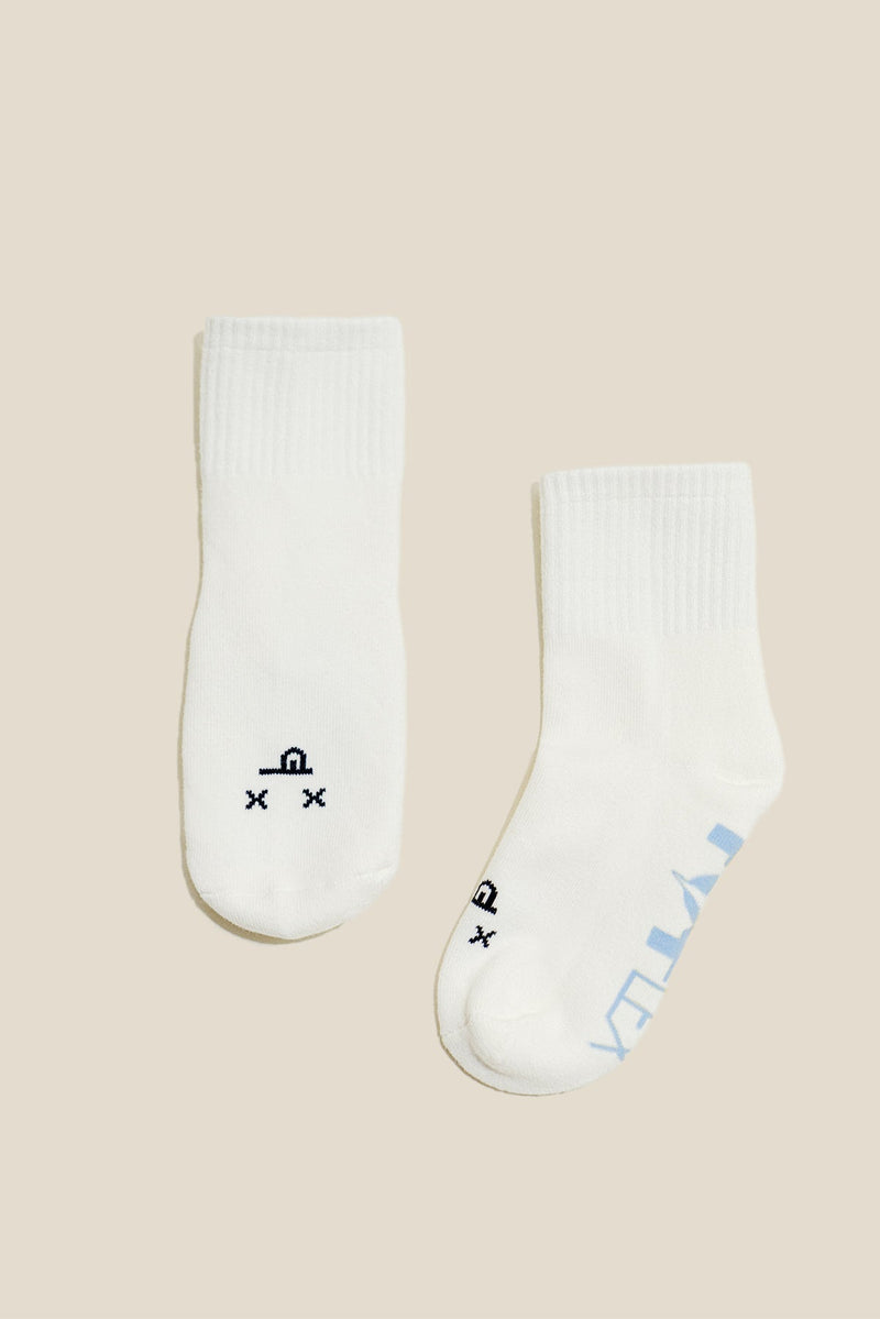 Mixed Emotions Crew Socks - Dead Face