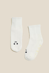 Mixed Emotions Crew Socks - Happy Face