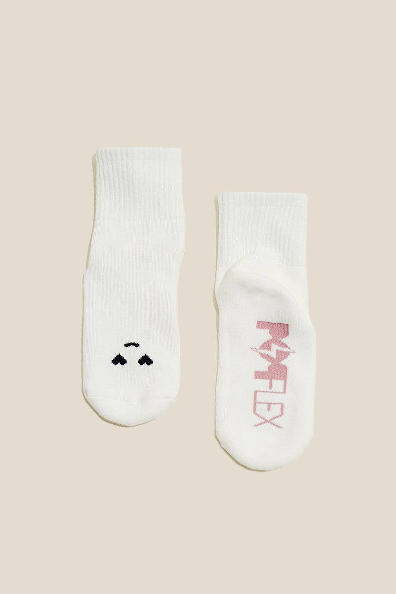 Mixed Emotions Crew Socks - Heart Eyes