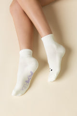 Mixed Emotions Crew Socks - Meh Face