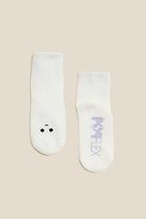 Mixed Emotions Crew Socks - Meh Face