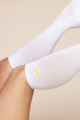 Knee High Socks - Bright White