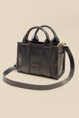 Vegan Leather Baby Sloane Tote - Black