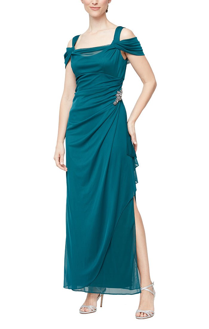 Petite Camille Cowl Neck Gown