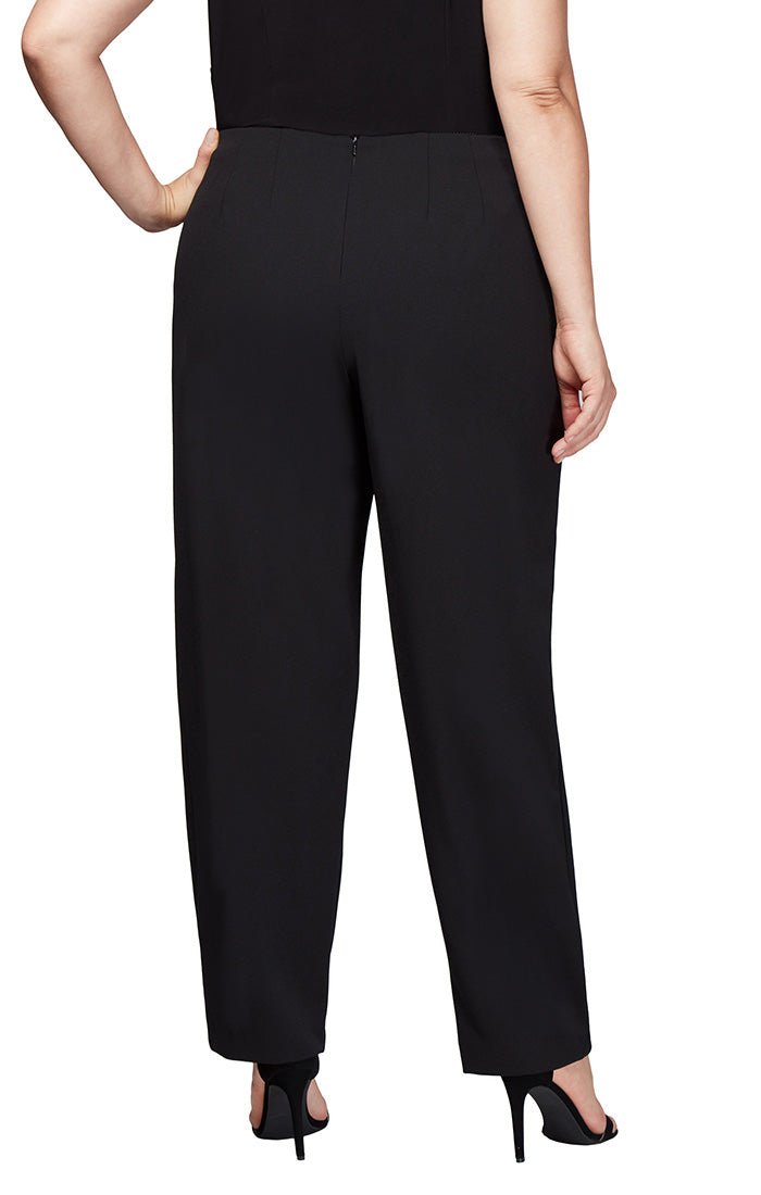 Plus Crepe Slim Leg Pant