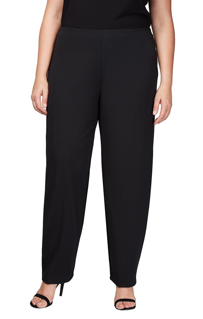 Plus Crepe Slim Leg Pant